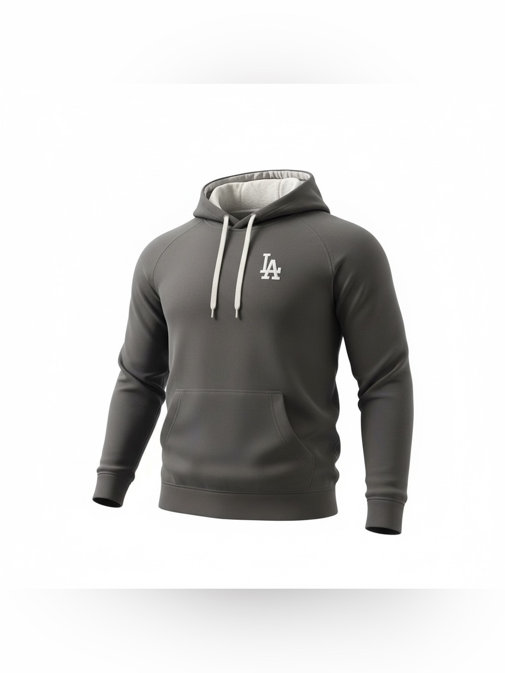 Antigua Men’s Gray Pullover Hoodie with Cream Accents